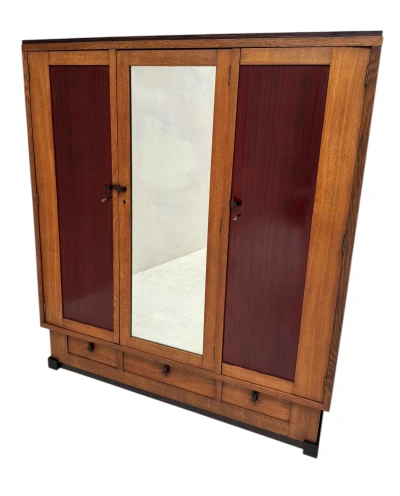 Art Deco Modernist Armoire or Wardrobe by J.J. Zijfers Amsterdam, 1920s